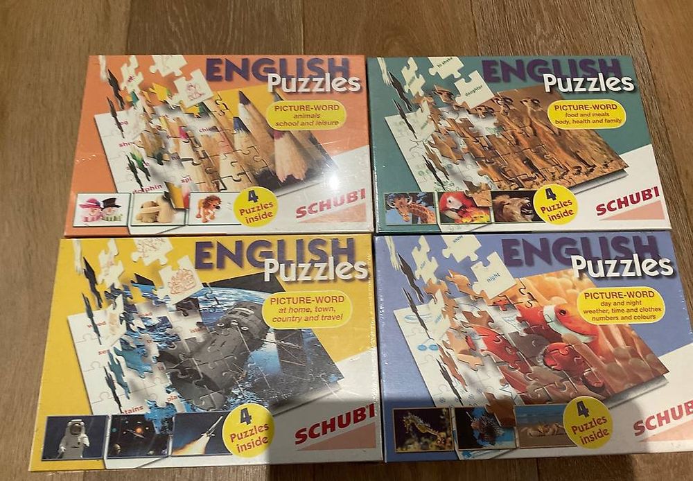 Learning English Puzzle 4 - Englisch Lernpuzzle Für Kinder Mit 70 Teilen