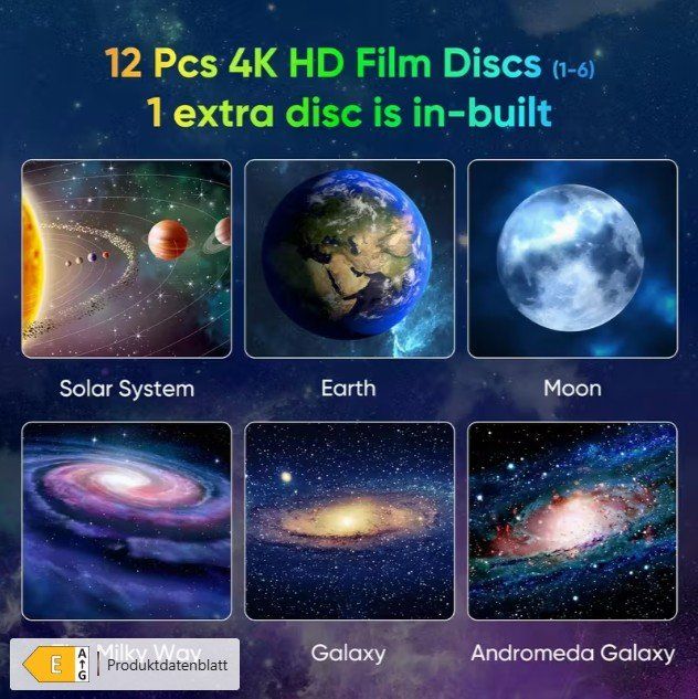Proiettori: Sternenhimmel Projektor mit 13 Discs, Neu - Originalverpackt – Nuovo e nell'imballaggio originale da Wilchingen venduto da allant2004 5