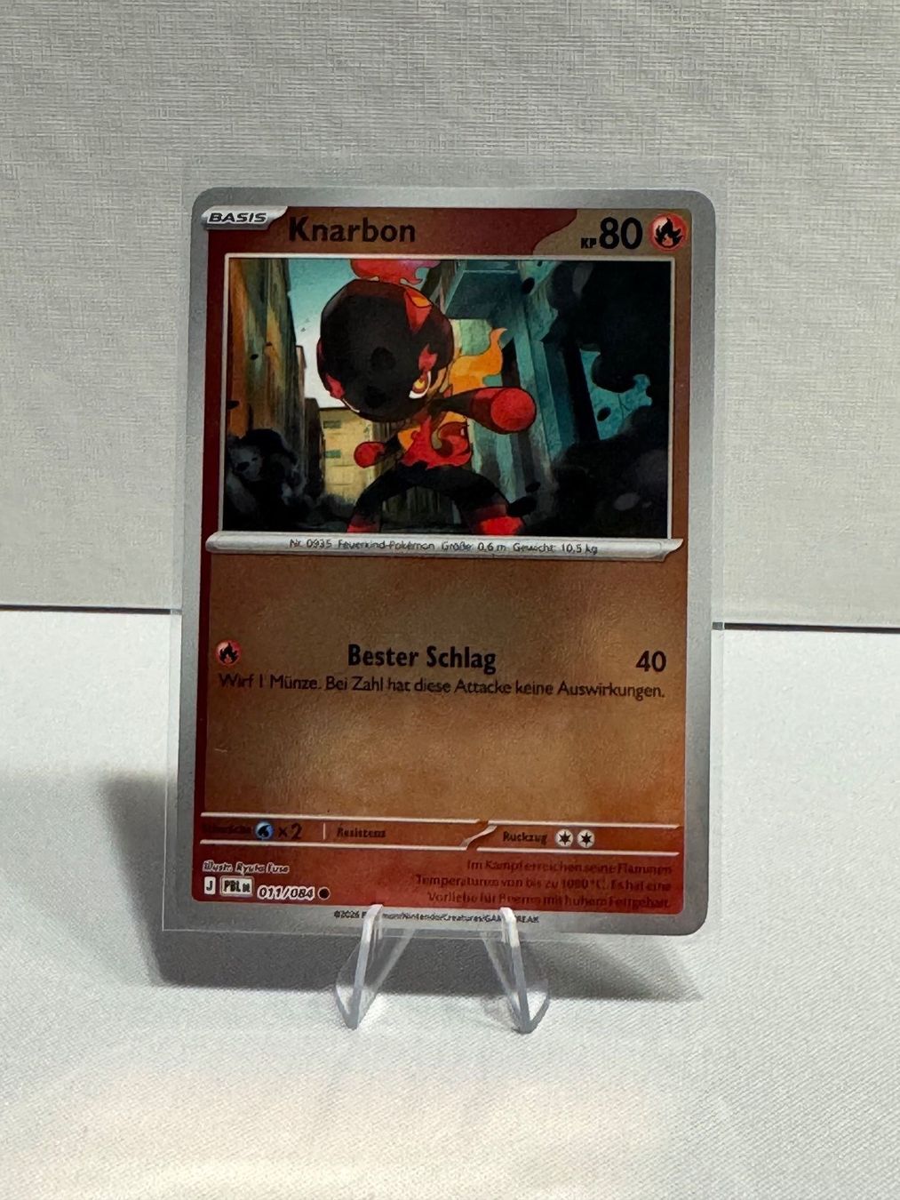Pokémon Sammelbilder & Trading cards: Knarbon Reverse Holo - Dunkelnacht PBL DE 011 – Gebraucht aus Schachen LU von danb86