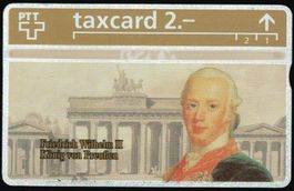 Taxcard 324L_04389 Friedrich Wilhelm II von Preussen ungebr.