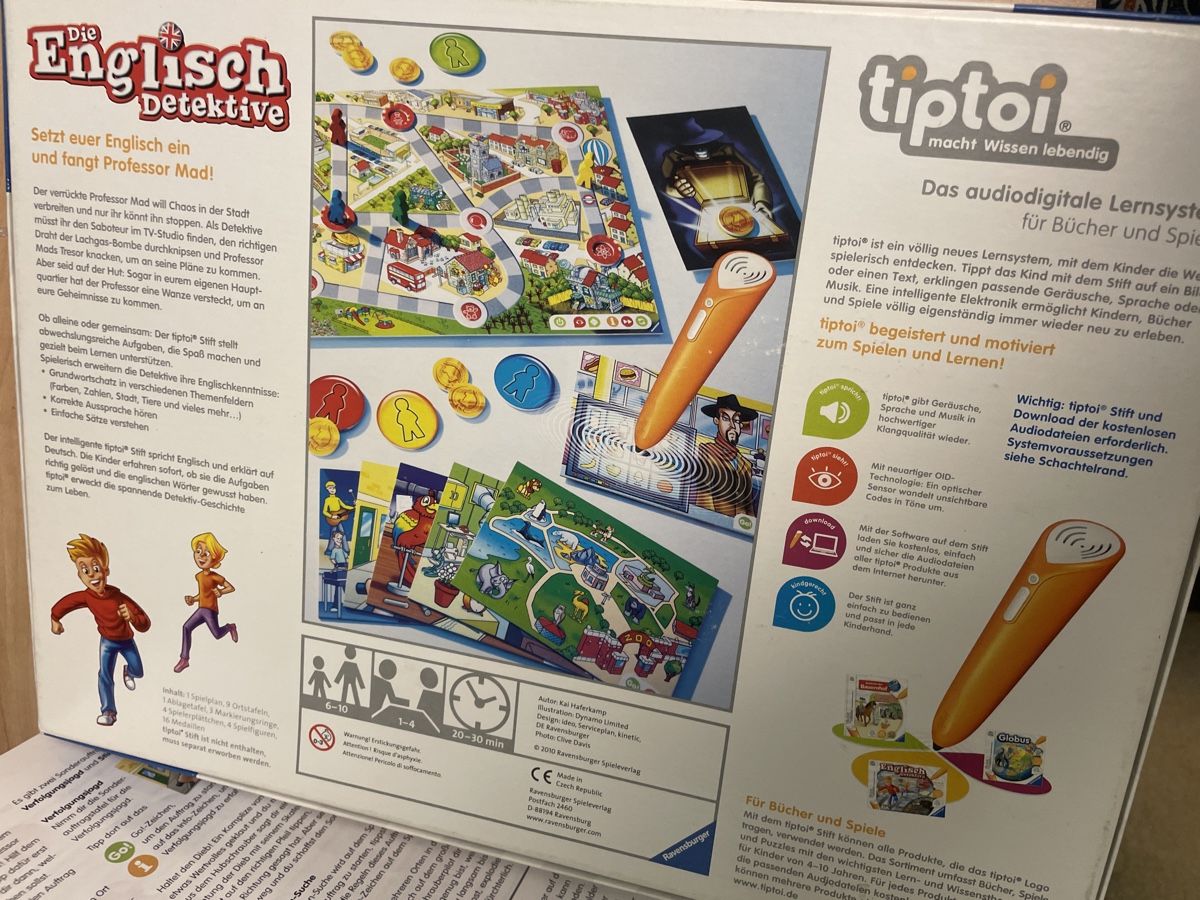 Ravensburger Giochi: tiptoi® Spiel "Die Englisch Detektive" – Usato da Obergerlafingen venduto da cabo4 1