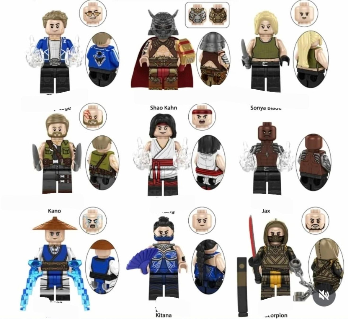 Statuette: Mortal Kombat Minifigure Set 9 stk neu – Nuovo e nell'imballaggio originale da Glattbrugg venduto da har_jgc7 3