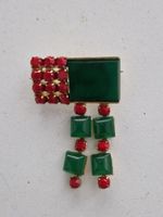 Tolle Brosche aus den 50ziger Jahren/goldfarben