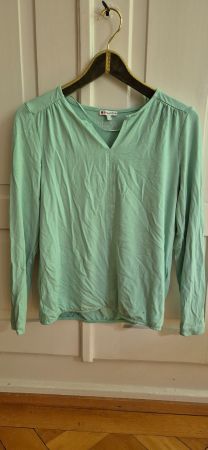 Longsleeve Street One, Viskose, helles mintgrün