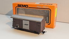 BEMO - RhB gedeckter Güterwagen Gbk-v 5606 mit Zugschluss