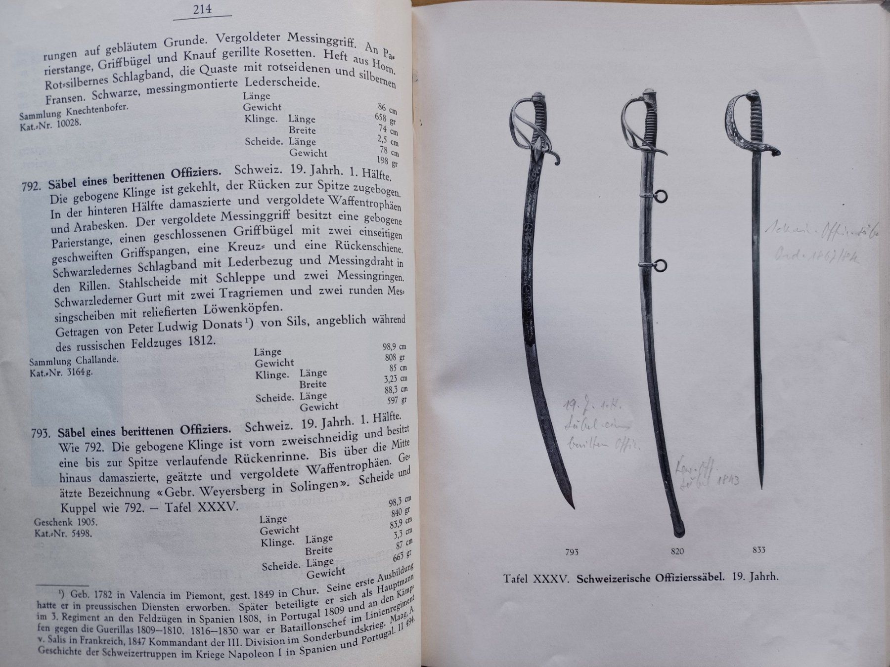 Libri: Wegeli, Inventar Waffensammlung, Schwerter und Dolche – Usato da Horw venduto da Mikesch108 7