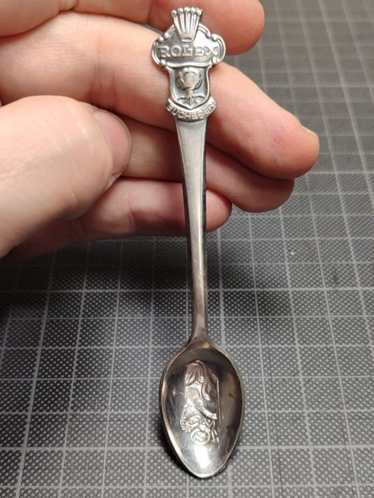 Cucchiai: Wunderschänes altes Löffeli von Rolex  ByBucherer Nr2 – Usato da Gelterkinden venduto da MYSTOREFORYOU4460