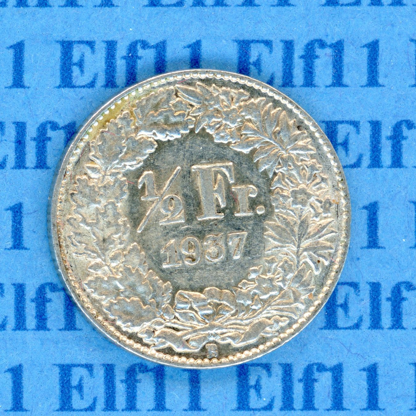 Tutti le monete: CHF___0.50 1937 vz 50 Rappen – Usato da Widnau venduto da Elf11