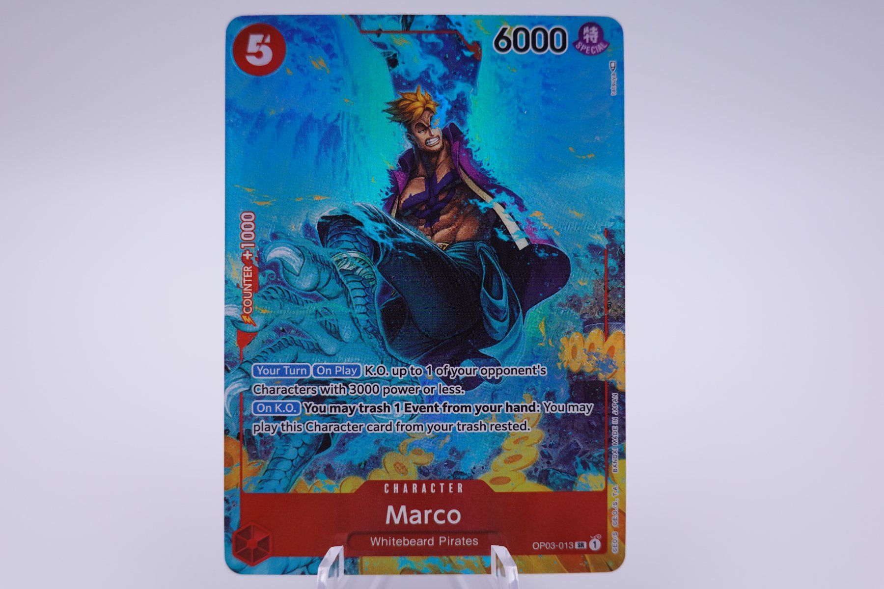 Bandai Carte collezionabili: One Piece Marco OP03 – Usato da Herisau venduto da ZelliZone