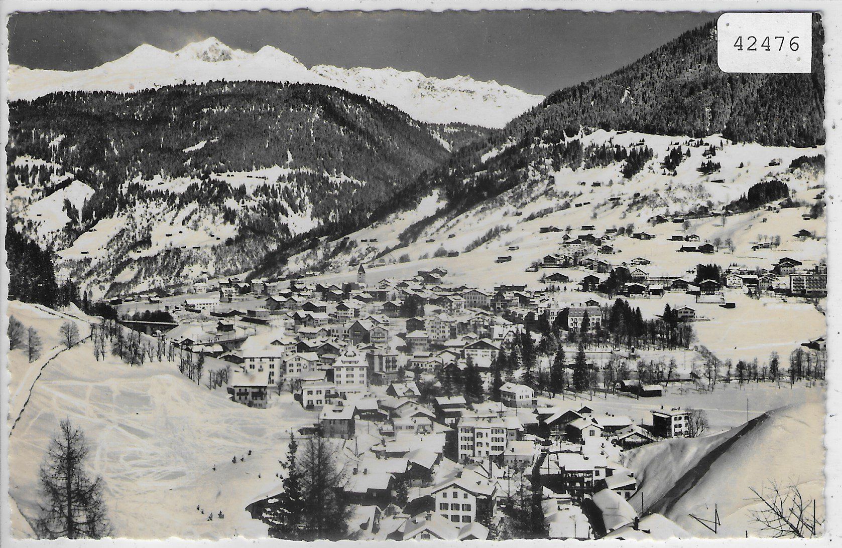 Cartoline postali: Klosters im Winter en hiver – Usato da Ettingen venduto da Kartenplanet