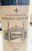 Château Bordeaux La chapelle Mission Haut-Brion 2001