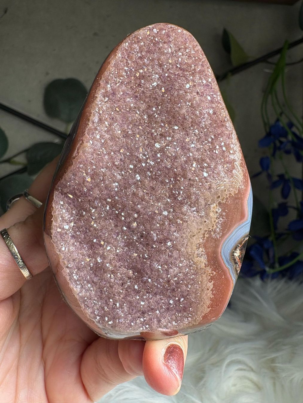 Pietre preziose: Uruguay Rainbow Amethyst Geode – Nuovo (secondo la descrizione) da Neuheim venduto da m.hald 6