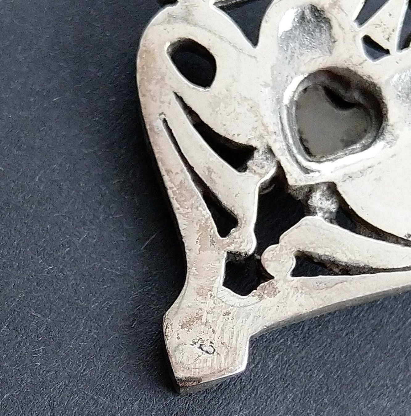 Ohrringe & -stecker: OHRRINGE  925 SILBER MIT HERZ UND MARKASITEN – Gebraucht aus Romanshorn von BoutiqueA 4