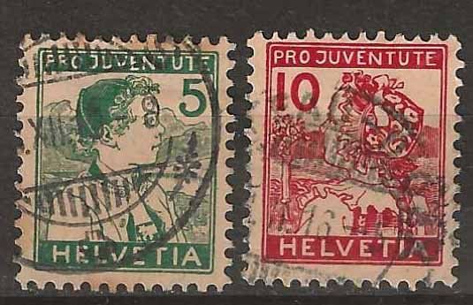 Tutti i francobolli: PJ015 - Pro Juventute 1915 obl. – Usato da Trélex venduto da Phil_Albert