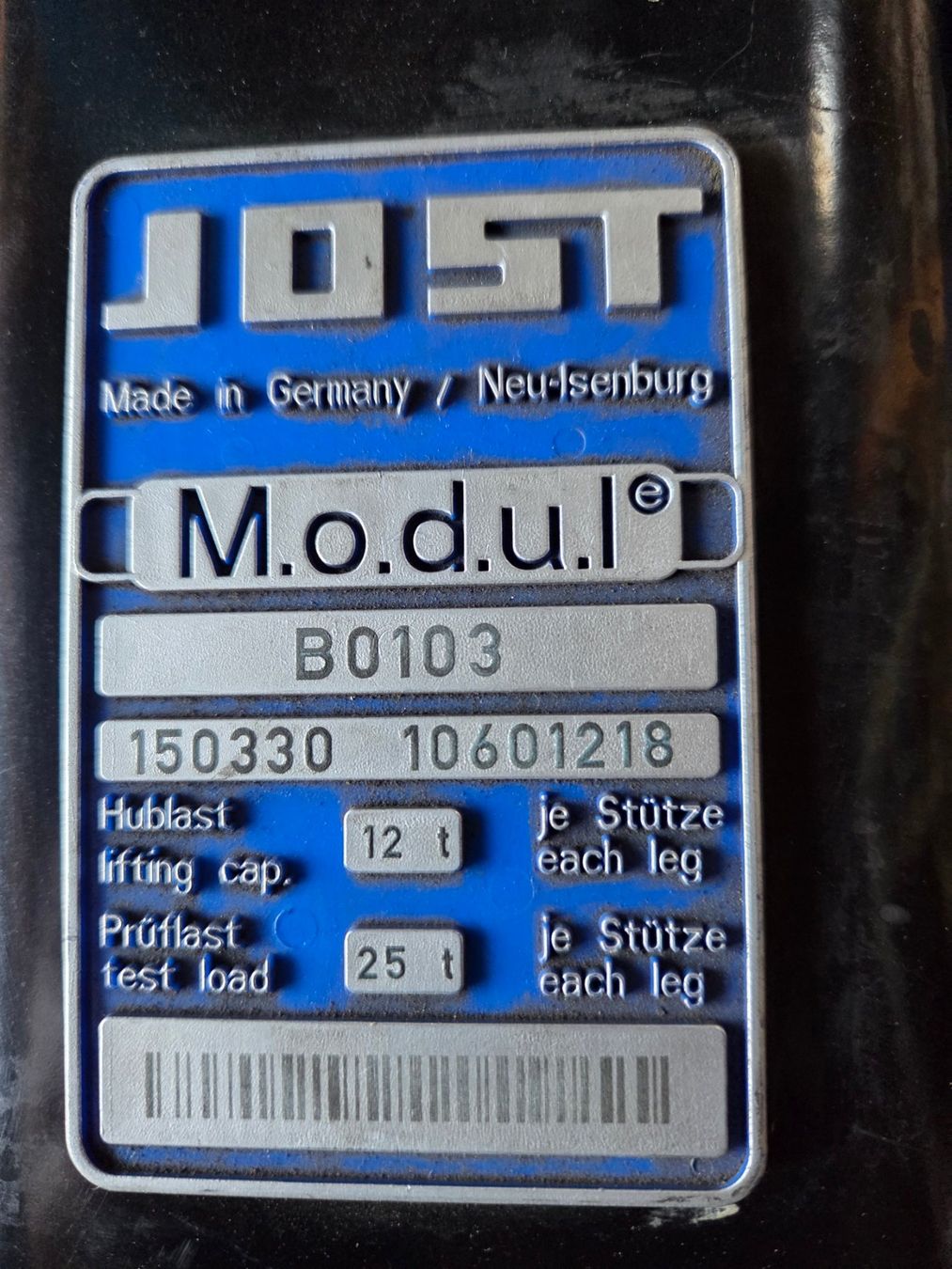 Rimorchi: Stützwindensatz / Sattelstützen Modul B Jost – Nuovo (secondo la descrizione) da Eriswil venduto da Fiat691 1