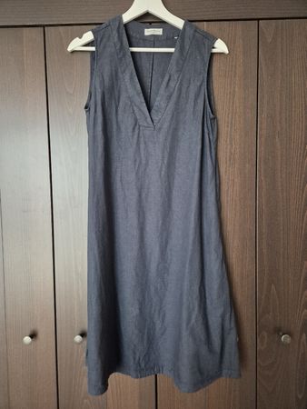 MARC O'POLO Leinenkleid / Tunikakleid – Dunkelblau – Gr. S