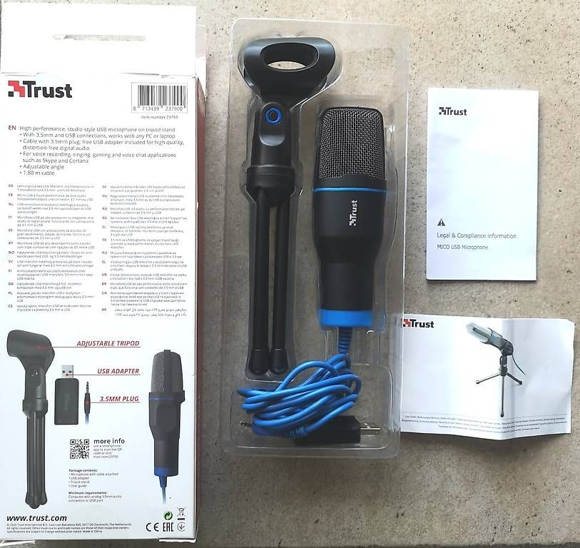 Trust Microfoni: Microphone-MICO All-round USB - TRUST – Nuovo (secondo la descrizione) da Burgistein venduto da LaLUZdelFARO 1