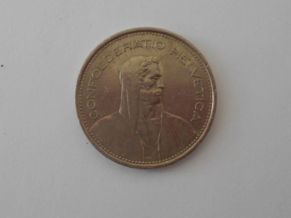 Alle Münzen: CHF Fünliber  5.00  1968 – Gebraucht aus Zürich von swisscristal01 1