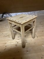 Hocker Holz unbehandelt Landhaus ca. 45x45x45cm