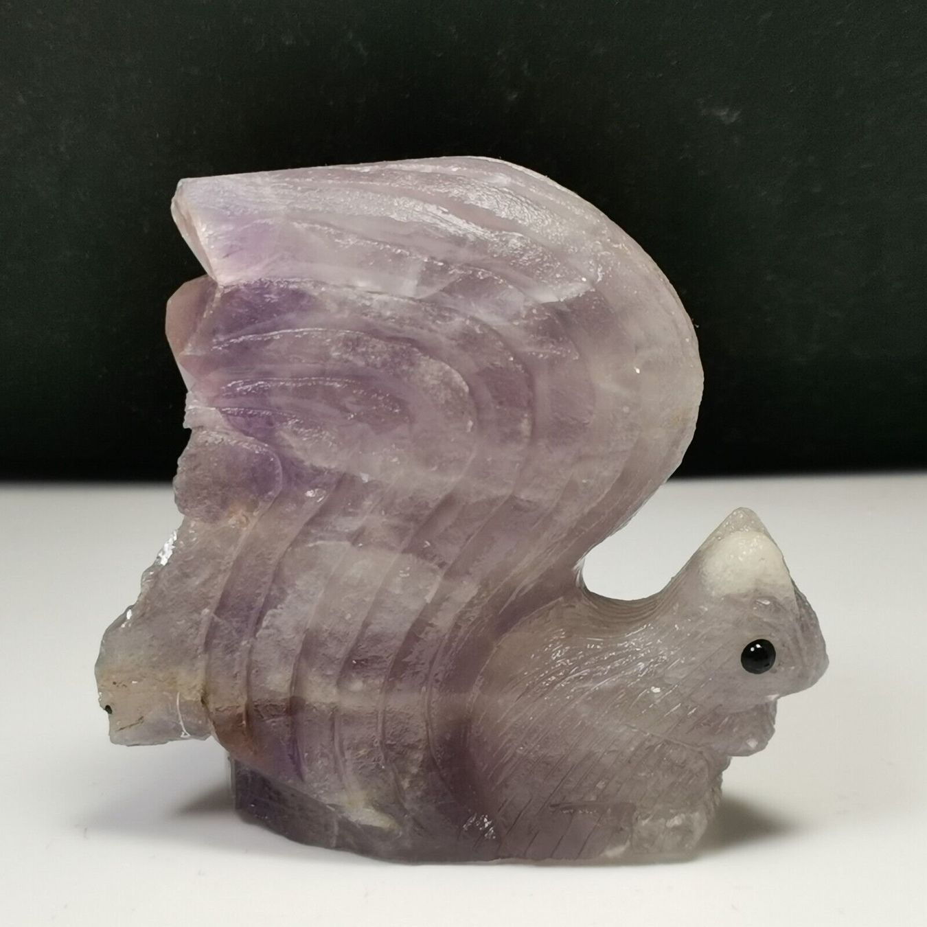 Mineralien & Heilsteine: Lila Eichhörnchen Statue Amethyst Stein Ecureuil Améthyste – Neu (gemäss Beschreibung) aus Prilly von ilyria73 2