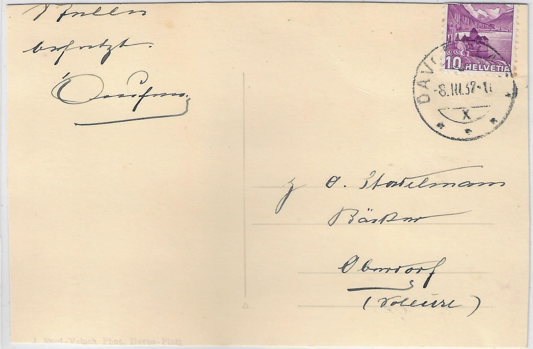Cartes postales: Davos - Bäckerei Teufen – D'occasion à Ettingen par Kartenplanet 1