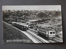Rigi-Bahnen unterhalb Rigi Kulm