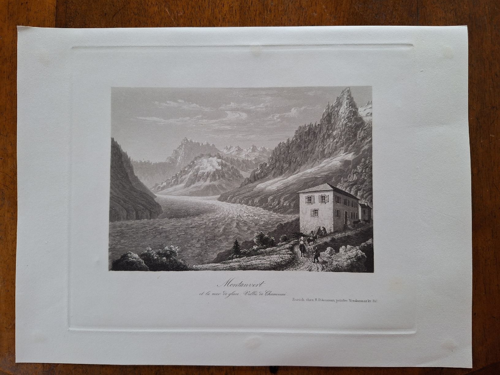 Incisioni: MONTANVERT. MER DE GLACE. VALLEE CHAMOUNI – Usato da Bevaix venduto da bohrap 1