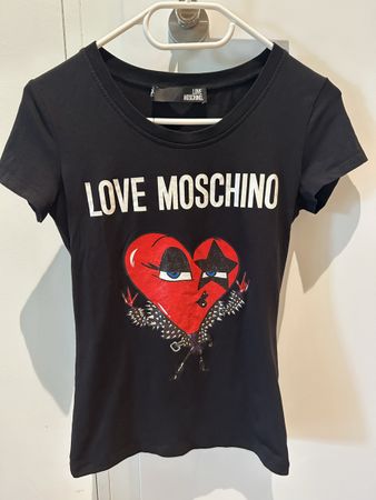 Love Moschino T-Shirt schwarz Grösse S mit Print❤️