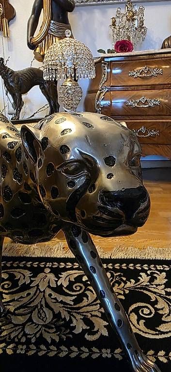 Sculture & Statue: Lebensgrosser Gepard aus versilberter Bronze – Usato da Kaufdorf venduto da Nati-Nati 6