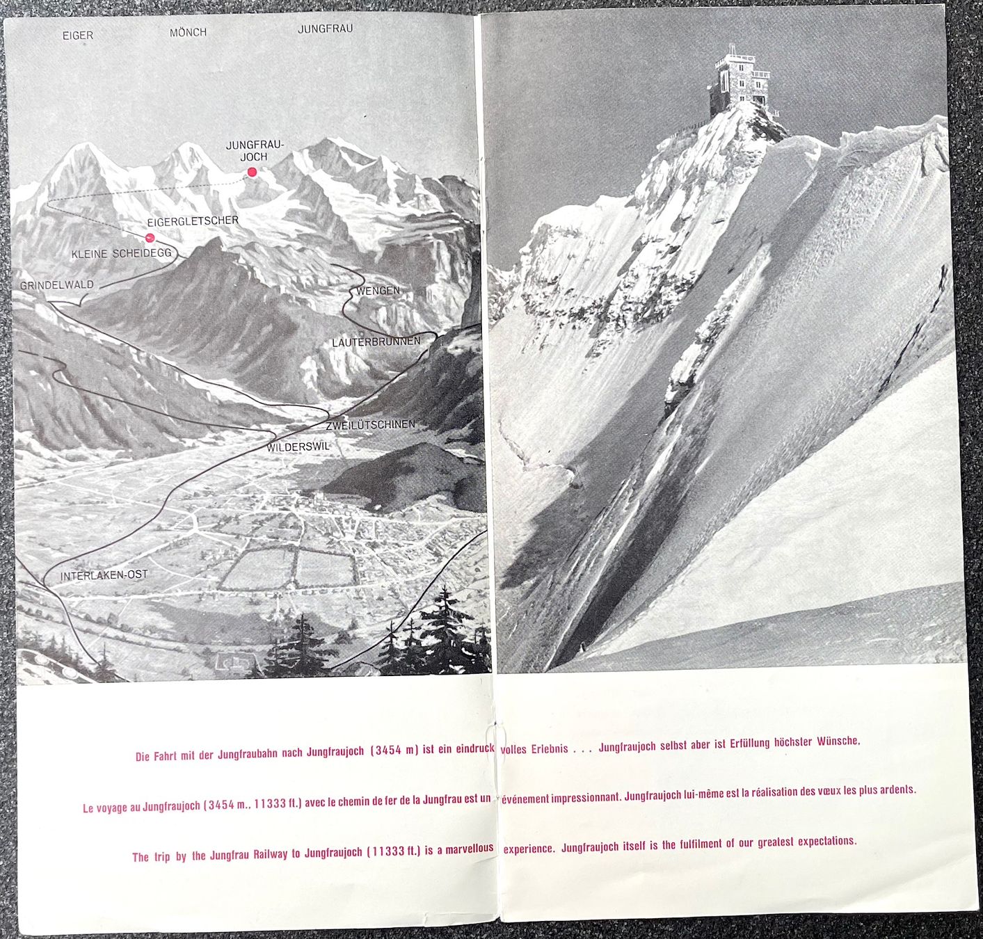Dokumente: Prospekt Jungfraujoch / Eigergletscher – Gebraucht aus Burgdorf von Bsb7 4