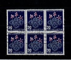 6er Block - Paket Frankatur 1947