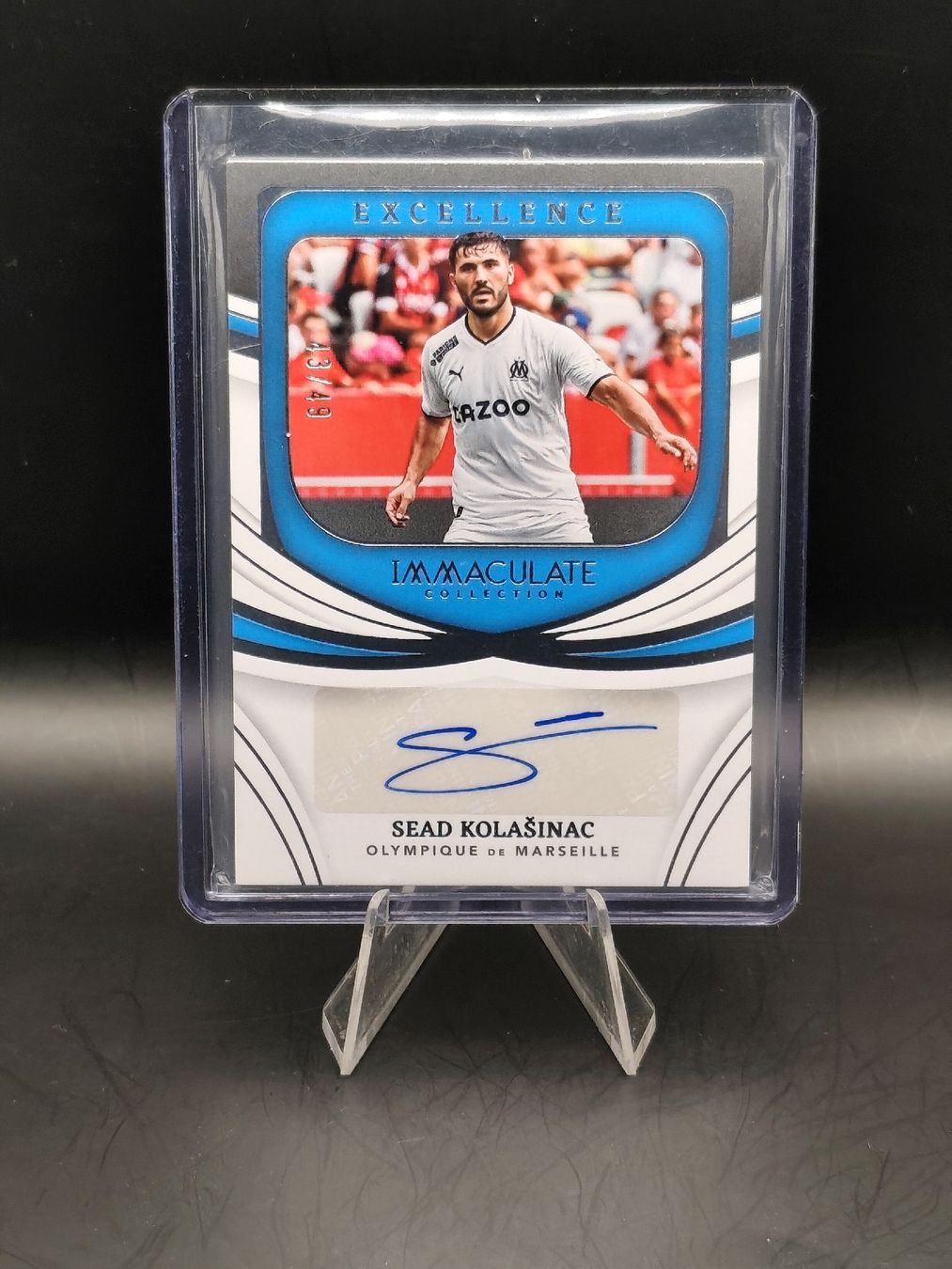 Panini Carte collezionabili: Sead Kolasinac - Panini Immaculate Auto /49 - Marseille – Usato da Ostermundigen venduto da DaCards