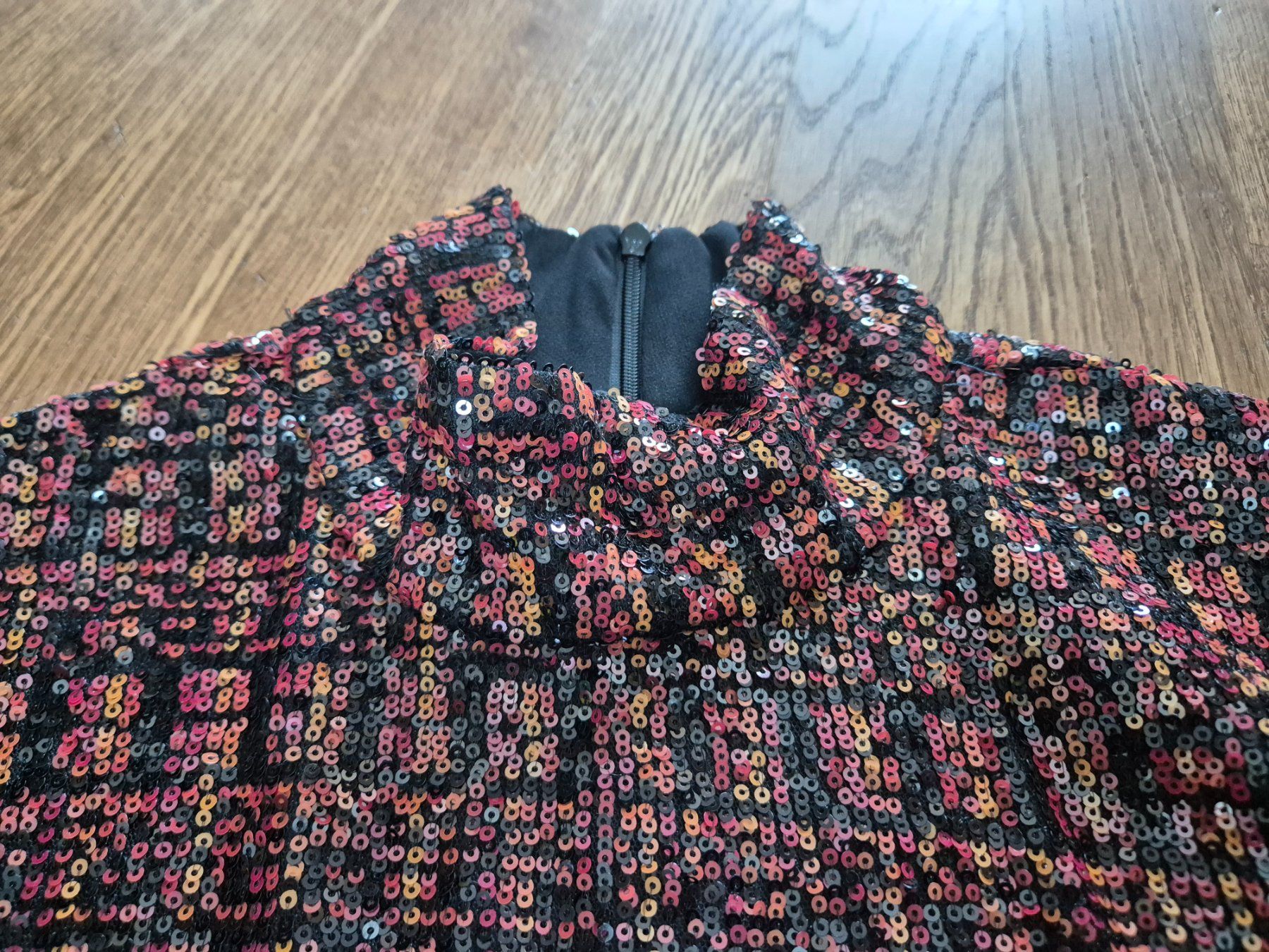 Zara Top: Zara red sequin long sleeve top size XS – Usato da Zürich venduto da monadiederich 2