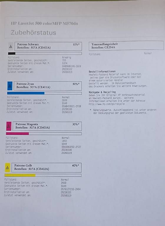 Stampanti: Drucker - HP LaserJet 500 colorMFP M570dn – Usato da Illnau venduto da Djnaimed 2