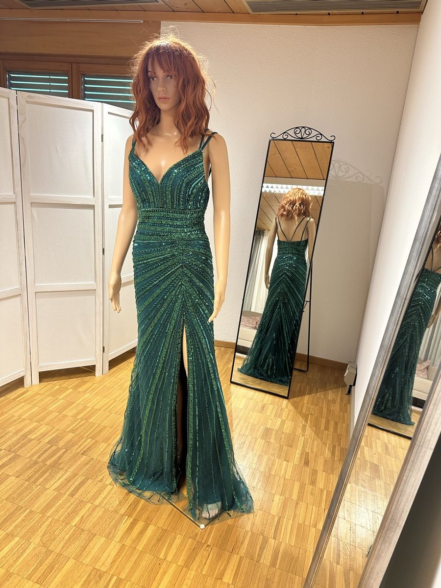 Vestiti: Evening Gown sequined green size s new – Nuovo (secondo la descrizione) da Appenzell venduto da mir_rqn6 2