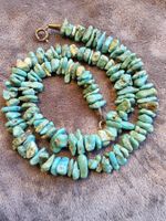 Vintage echte sommerliche Türkis Halskette Collier