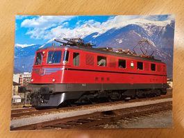 Postkarte SBB Elektrische Lokomotive Ae 6/6 11422 Waadt rot