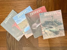 ** Vier FERRARI Hefte in Originalverpackung ** NP: Euro 200