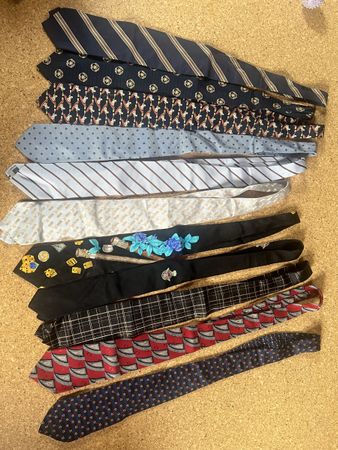 Krawatten Set 10 Stück Marken Fendi Joop Leonard