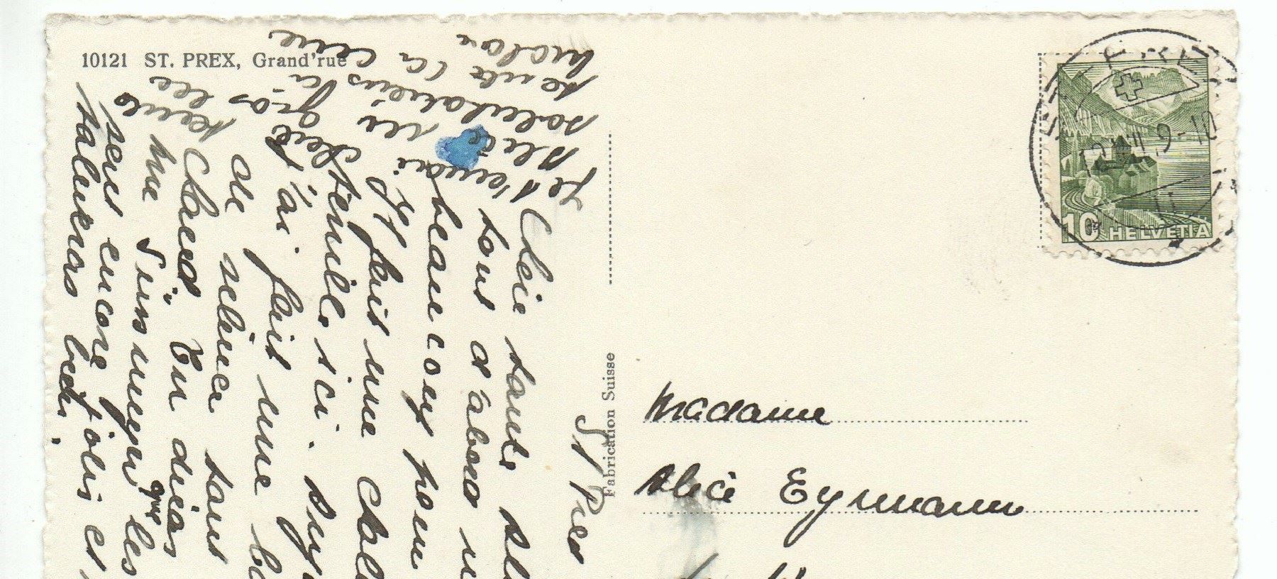 Cartoline postali: ST. PREX Grand'rue – Usato da Jona venduto da philajona 1