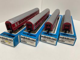 Märklin H0, 4Stk 4150 DB TEN Wagen, alle leicht Bespielt