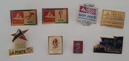 Collection Pins Olympiques divers:Sion 2002, 2006, Atlanta..