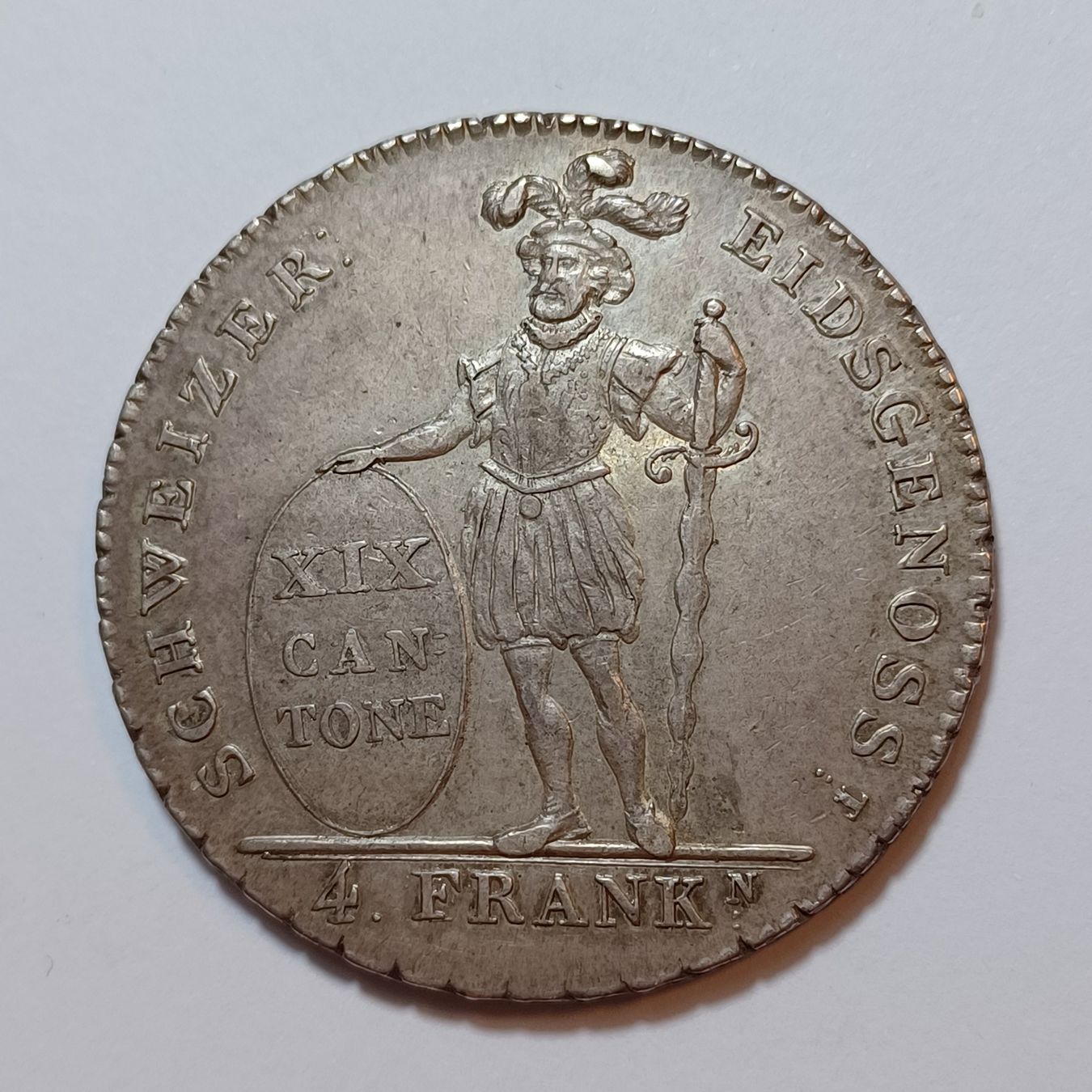 Tutti le monete: 4 Franken 1812 Appenzell Ausserrhoden – Usato da Pfäffikon ZH venduto da Schweizer_Muenzen