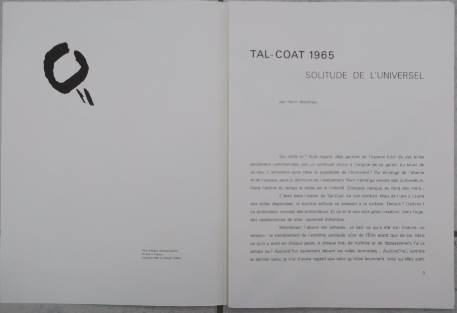 Grafica & Litografie: Derrière le Miroir Tal Coat 5 Lithos – Usato da Staad SG venduto da 4bu4 7