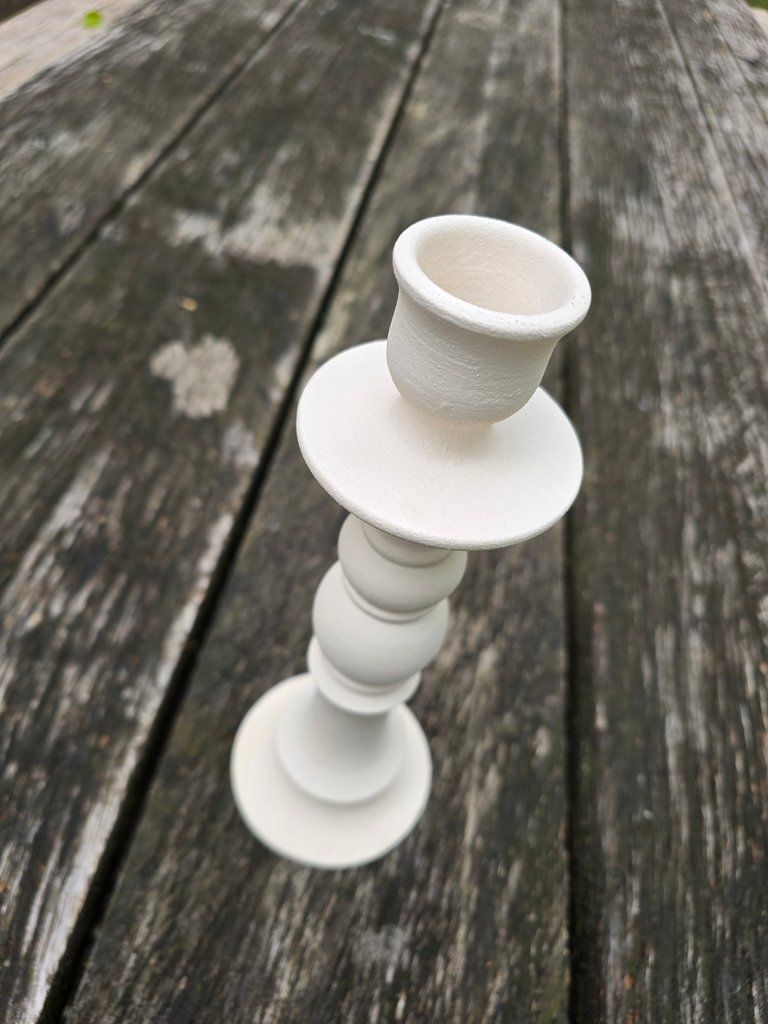 Kerzenständer: Keramik: Kerzenhalter weiss matt- ANGEBOT – Neu (gemäss Beschreibung) aus Romanshorn von Rachacha 6