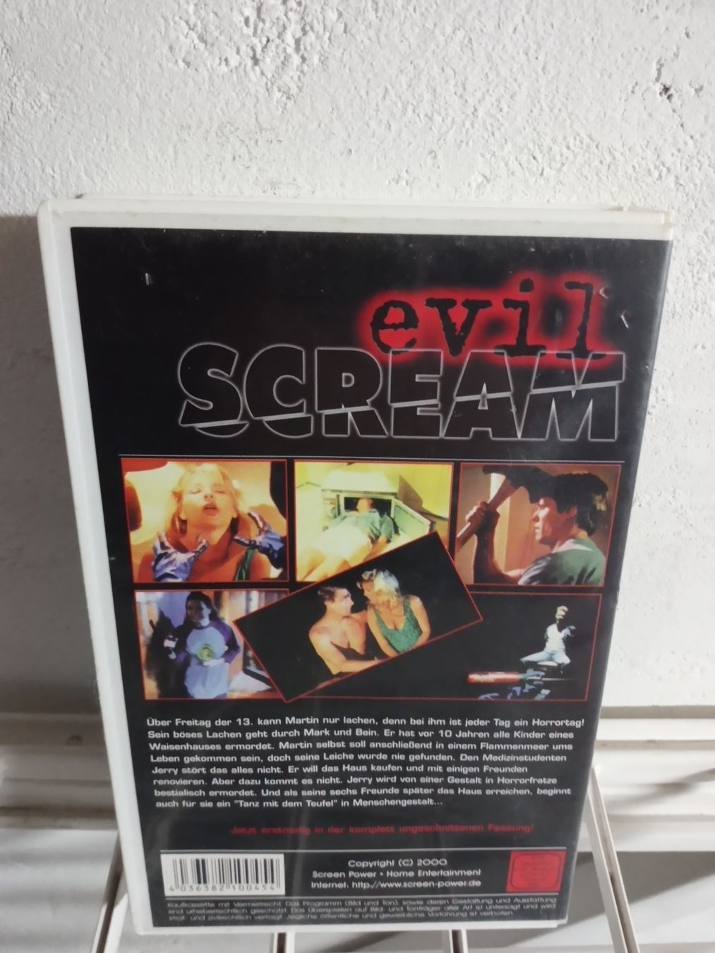 Tutti i VHS: VHS EVIL SCREAM SCREEN POWER VIDEO UNCUT HORROR – Usato da Brienz BE venduto da INTERNALFIRE 1