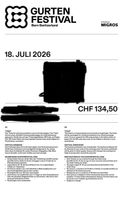 Gurtenfestival 1-Tagespass Samstag 18.07.2026