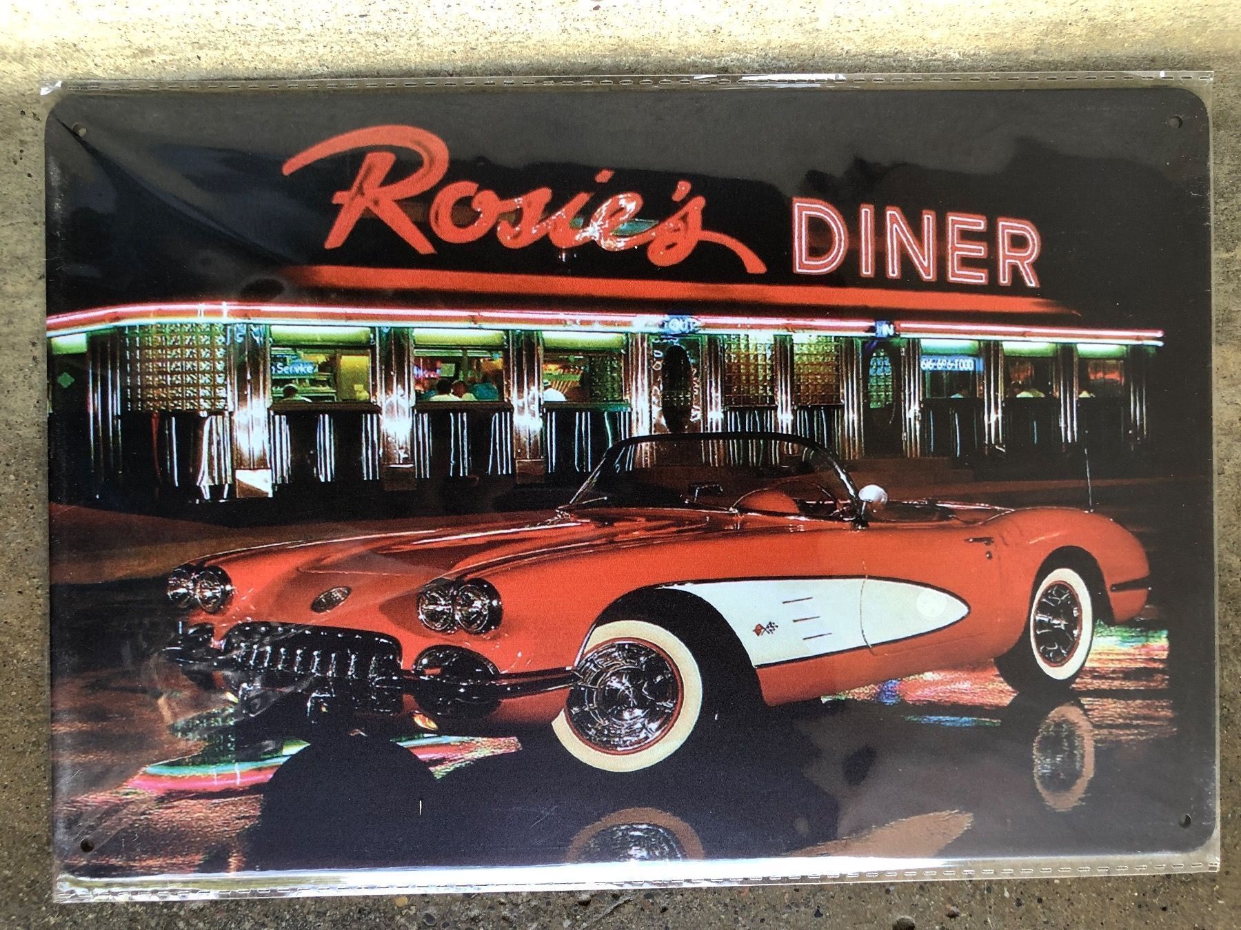 Ecriteaux: Rosies diner Corvette c1 classic Oldtimer gm – Neuf (Voir description) à Reinach AG par rares75