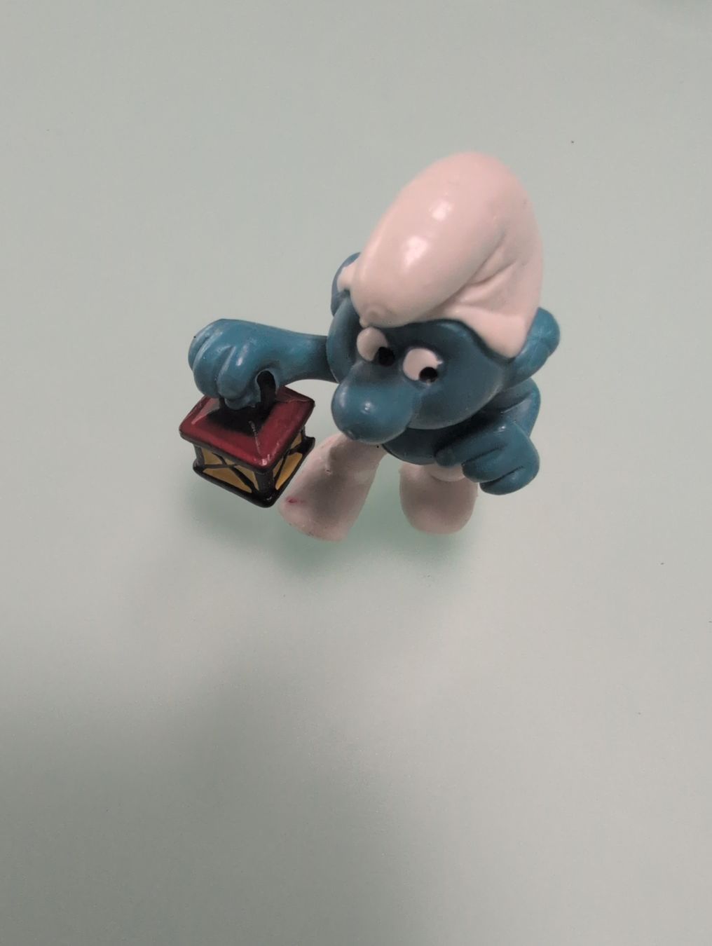 Schleich Figuren: Figurine Schtroumpf lantern, collection,  – Gebraucht aus Lignières von Sulyvan