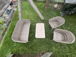 Garten Lounge Set Rattan Optik gebraucht